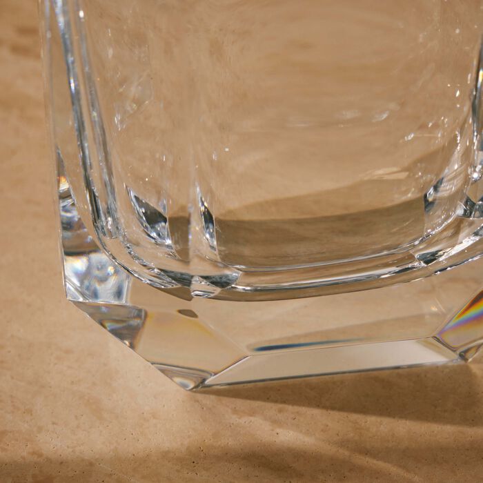 Octogone Bud Vase Small Clear baccarat octogone bud vase small clear