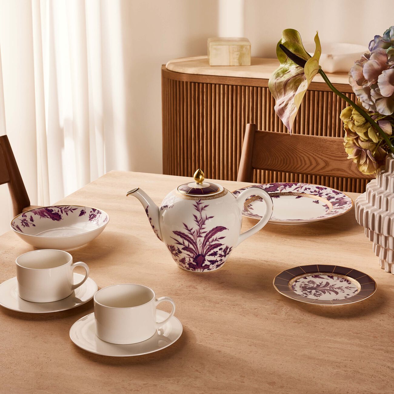 bernardaud prunus hot beverage server pink