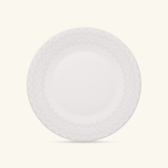 missoni home zig zag dinner plate round white 27 cm set of 2
