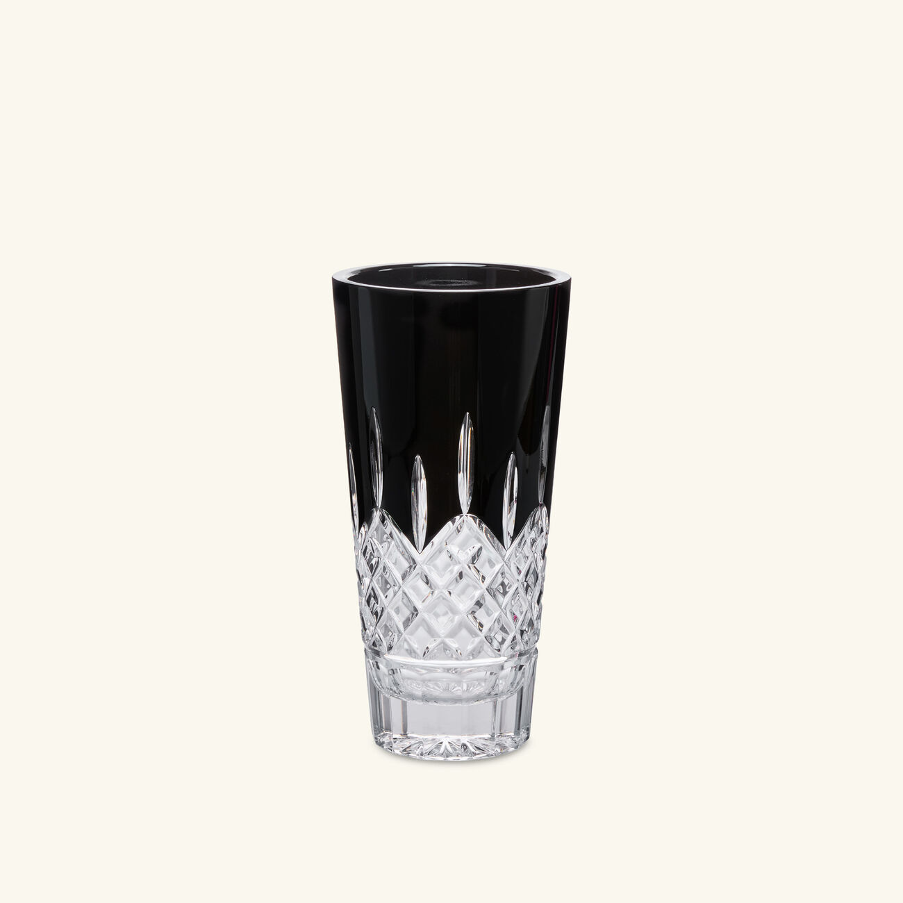 Lismore Black Vase Medium Black waterford lismore black vase medium black