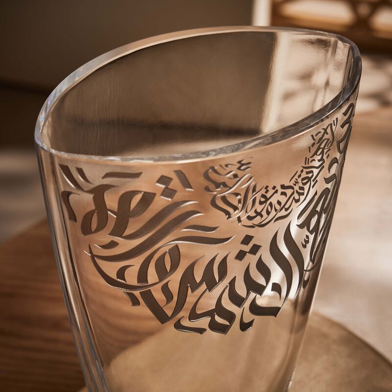 dimlaj qamar vase medium clear