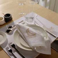 catherine denoual fairy moon napkin white