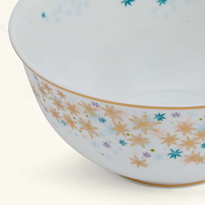 bernardaud feerie michael cailloux noodle bowl blue 17cm