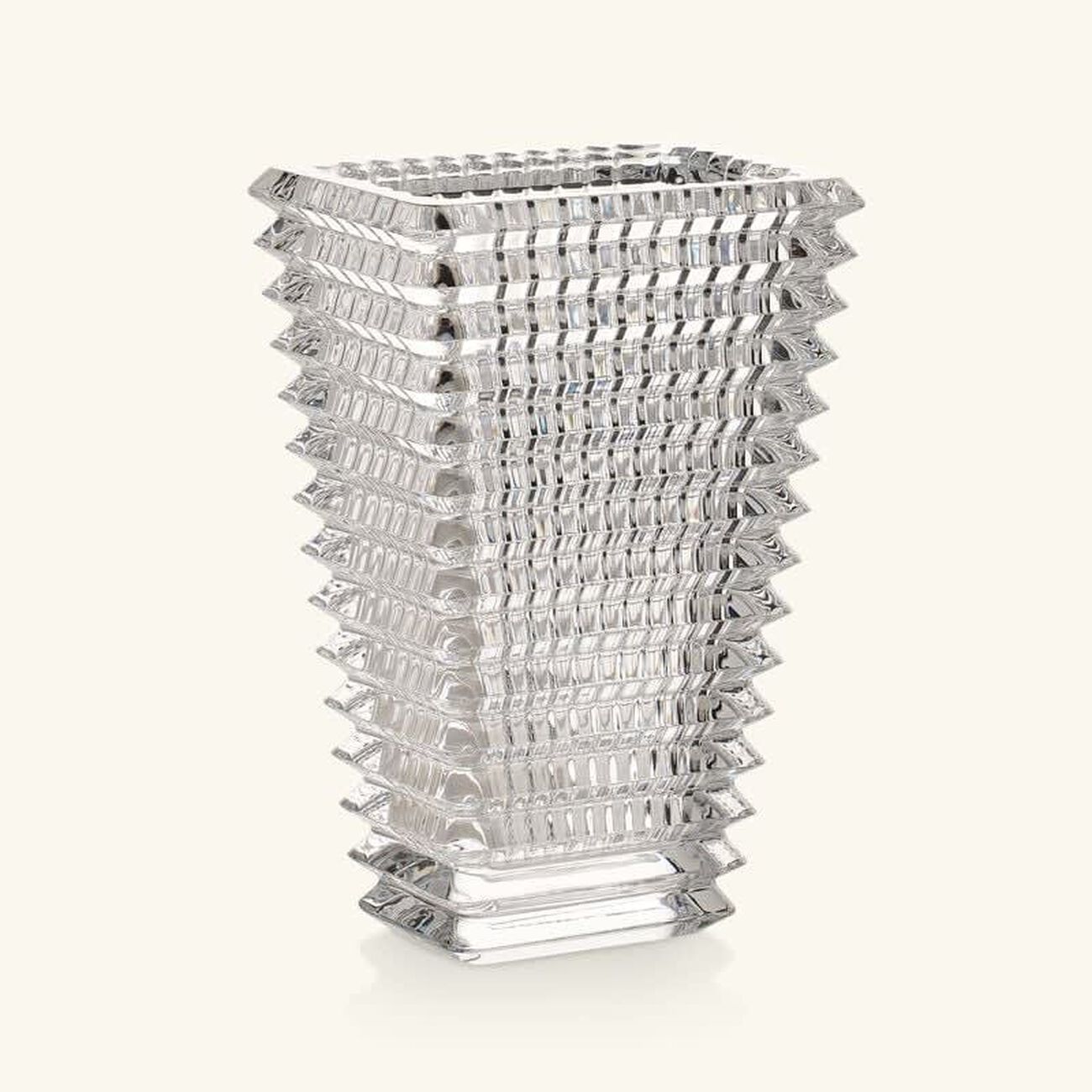 باكارا مزهرية آي مستطيلة صغيرة شفافة