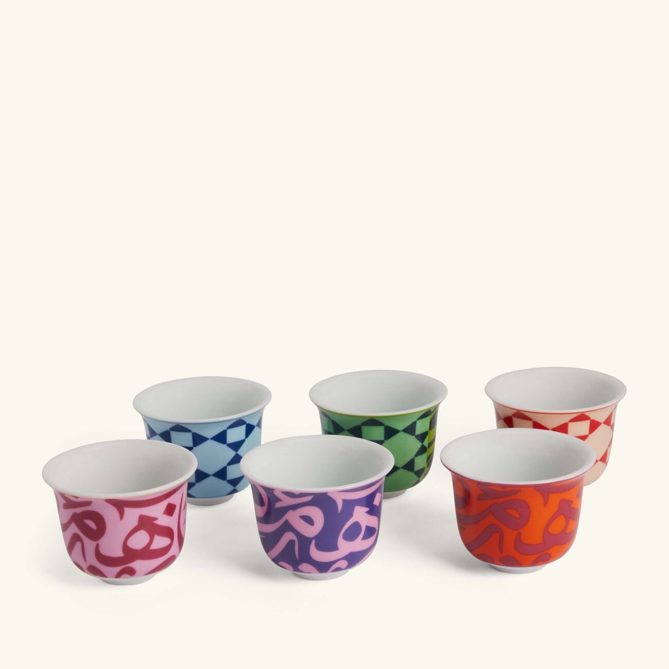 Bahja Arabic Coffee Cup Set Of 6 silsal bahja arabic coffee cup set of 6