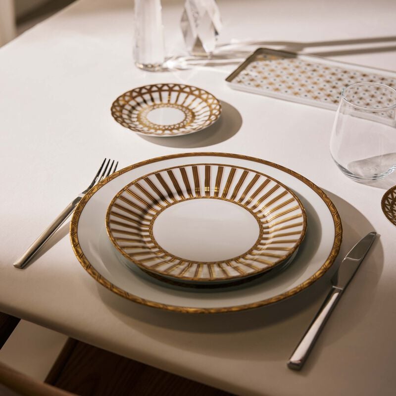 Vannerie Dessert Plate Gold 21Cm pinto paris vannerie dessert plate gold 21cm