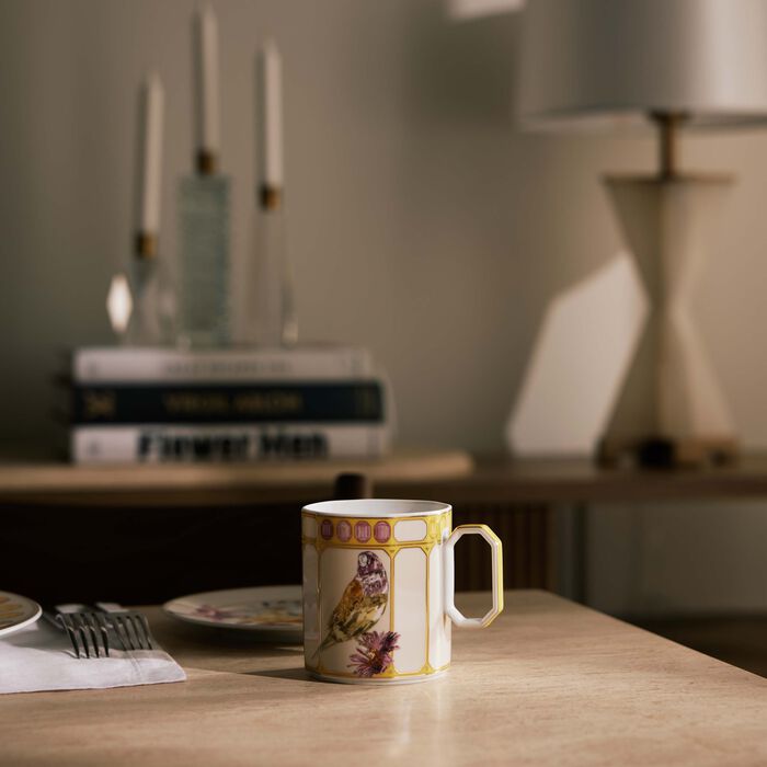 rosenthal idyllia mug finch yellow
