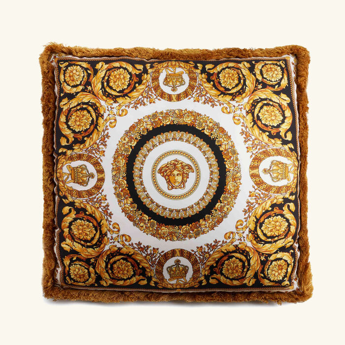 versace crete de fleur silk pillow
