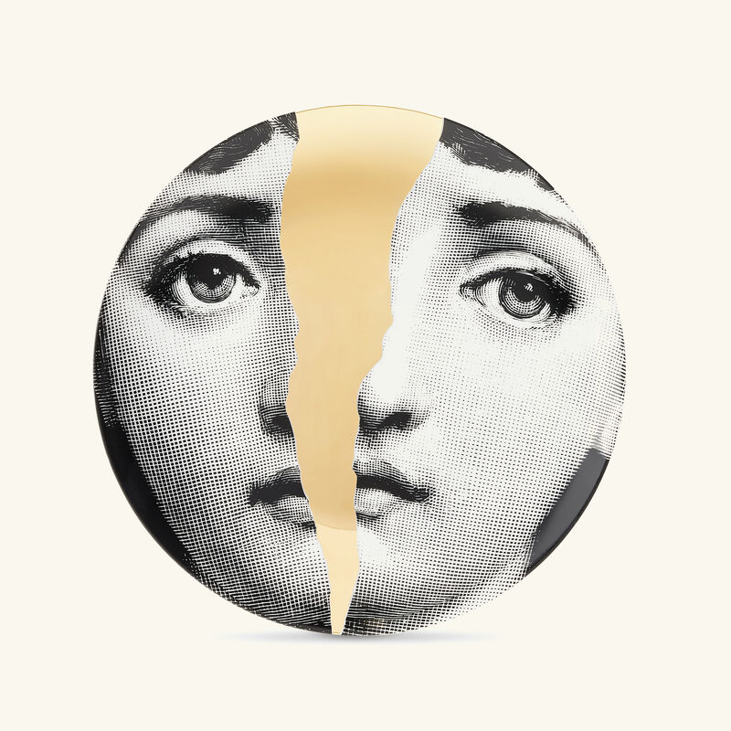 Tema e Variazioni no.10 Wall Plate Gold fornasetti tema e variazioni no 10 wall plate gold
