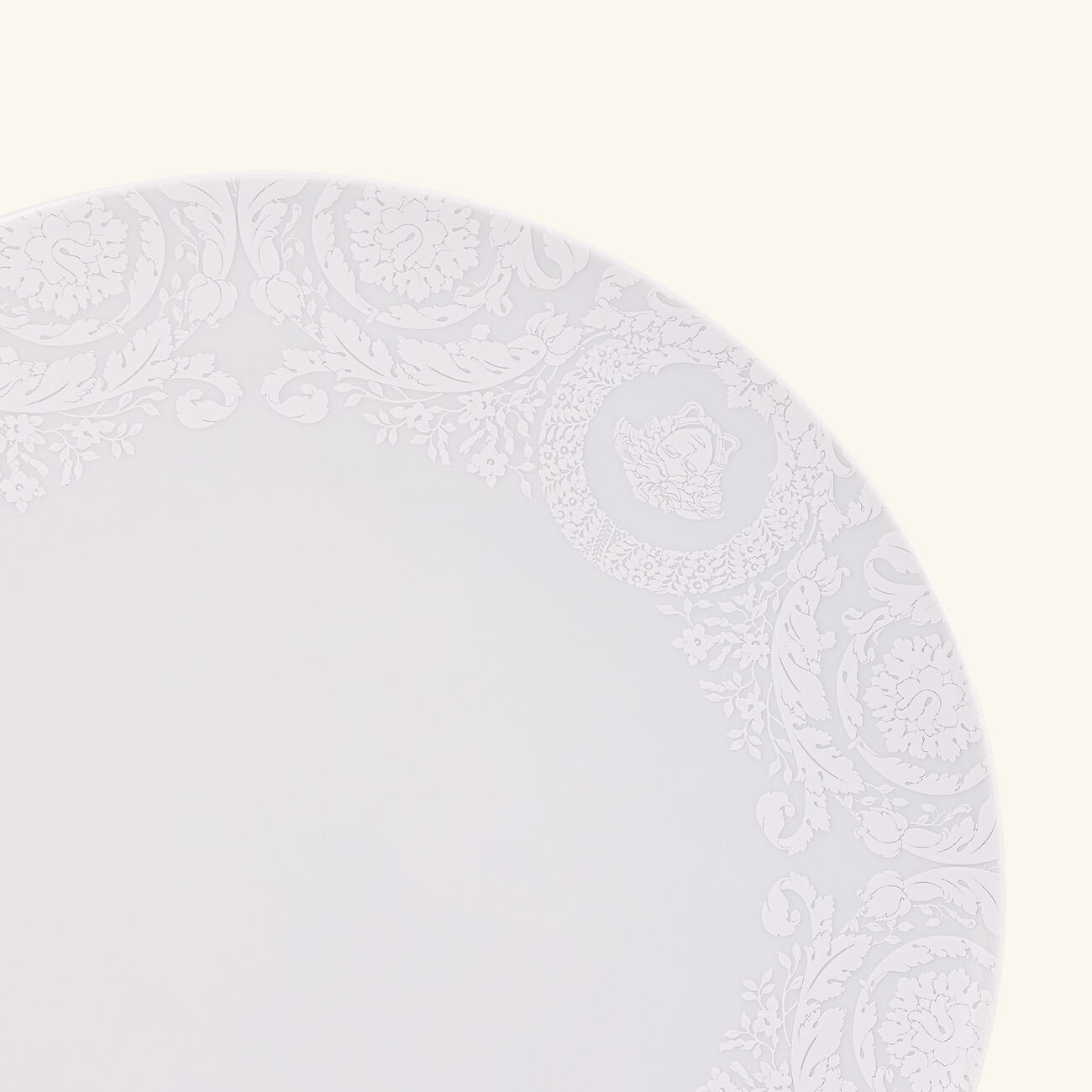 Barocco'92 Bianco Underplate Round White 33cm versace barocco 92 bianco underplate round white 33cm