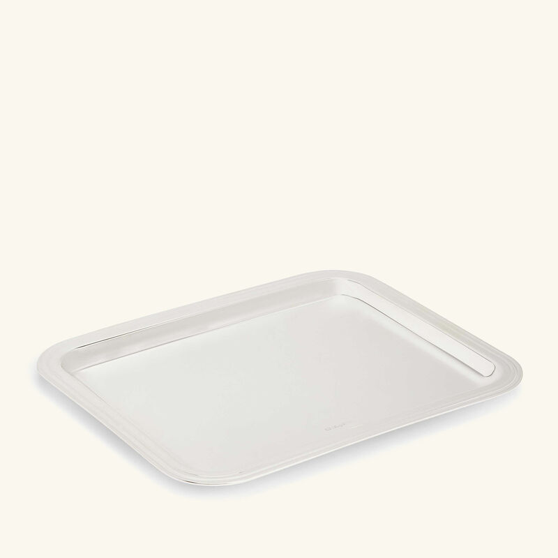 christofle albi serving tray rectangular small silver plated