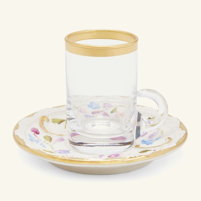 villari taormina arabic tea cup   saucer white