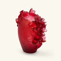 daum safran vase small orange