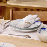 رويال كوبنهاغن طقم أطباق الحلويات بلو ميغا دائري أبيض 22 سم من طبقين