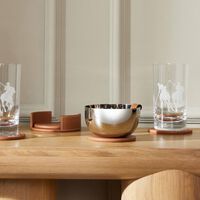 رالف لورين هوم طقم وايت المؤلف من 4 قواعد بنية للأكواب