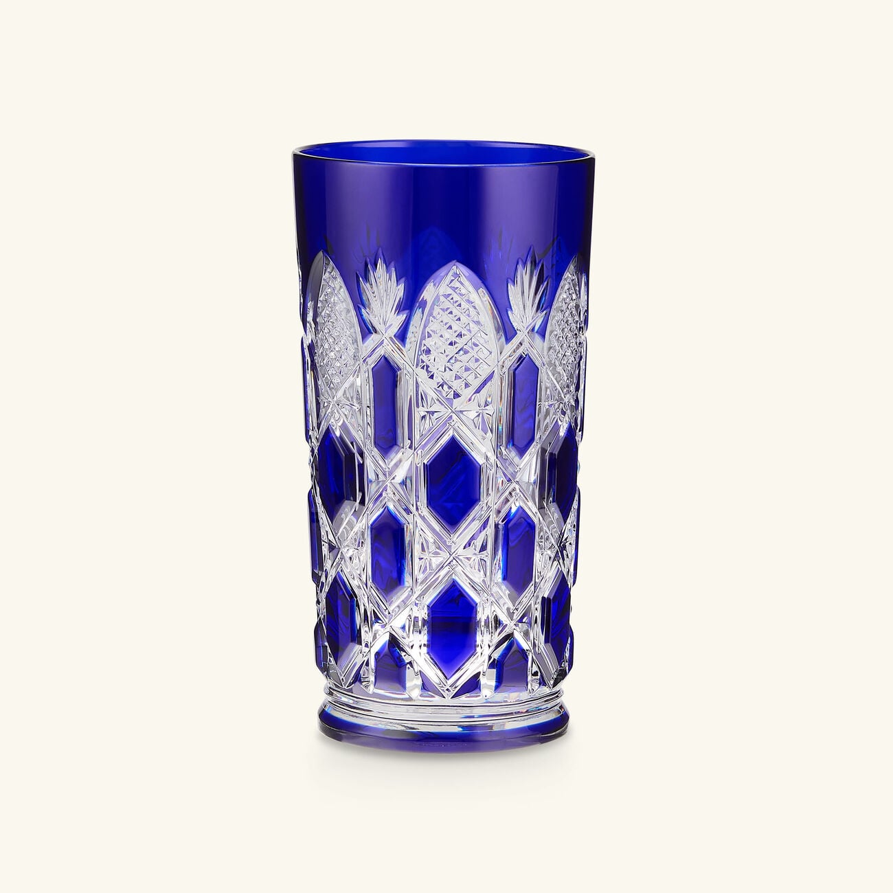 baccarat tsar highball drinking glass blue