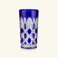 baccarat tsar highball drinking glass blue