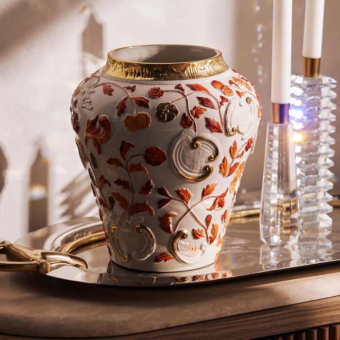 Taormina Vase Small Red villari taormina vase small red