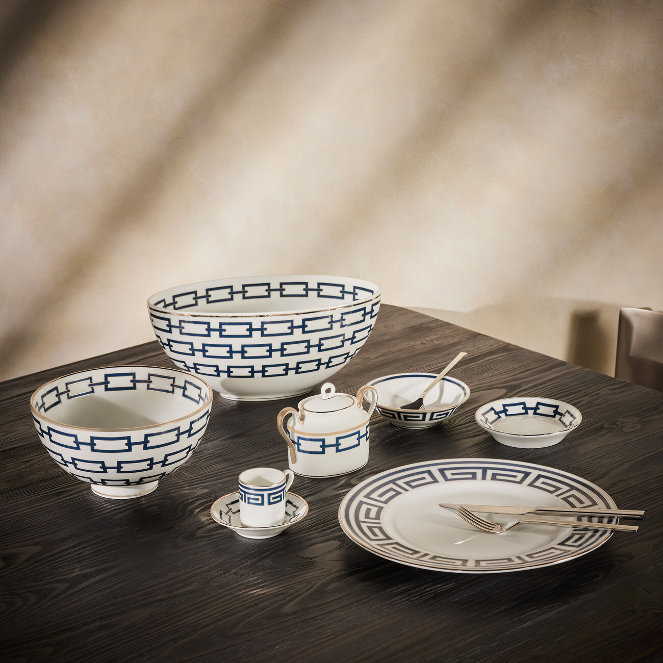 جينوري 1735 صحن الشاي كاتيني زافيرو أزرق