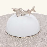 bernardaud ecume serving platter round silver 18cm