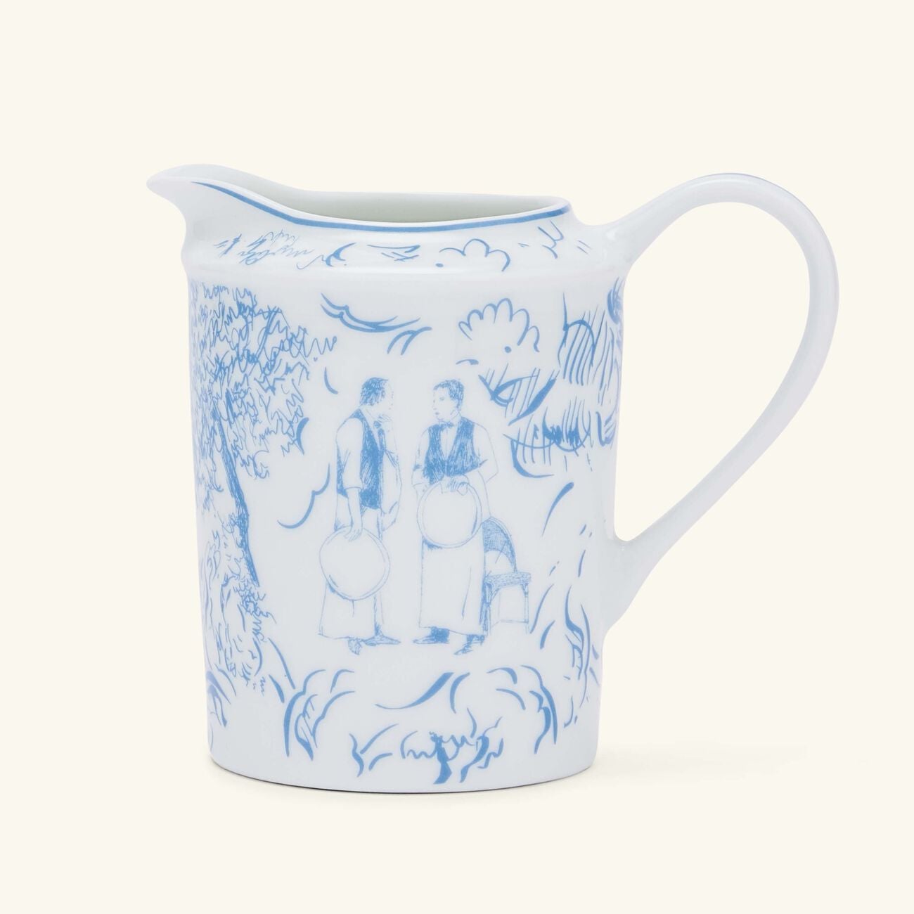 bernardaud tout paris milk pitcher blue