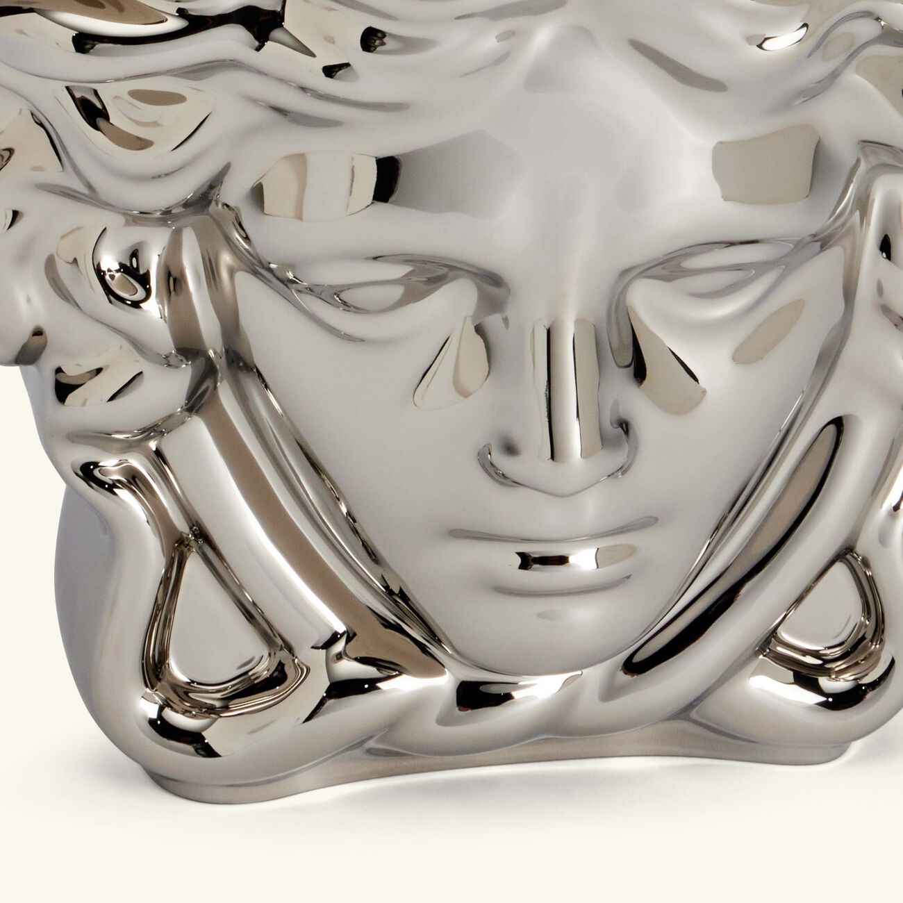 versace medusa grande vase medium silver