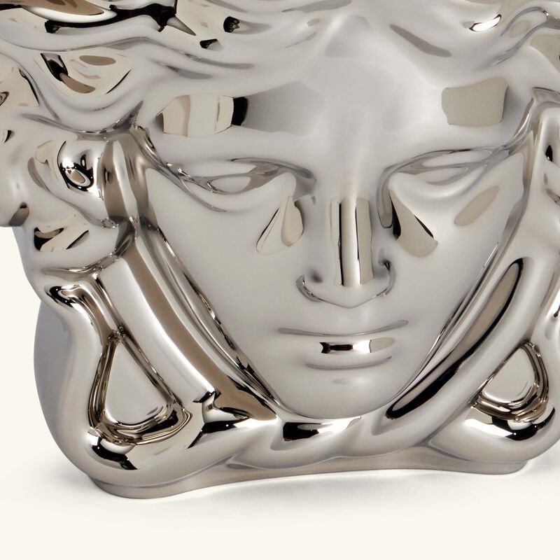 versace medusa grande vase medium silver