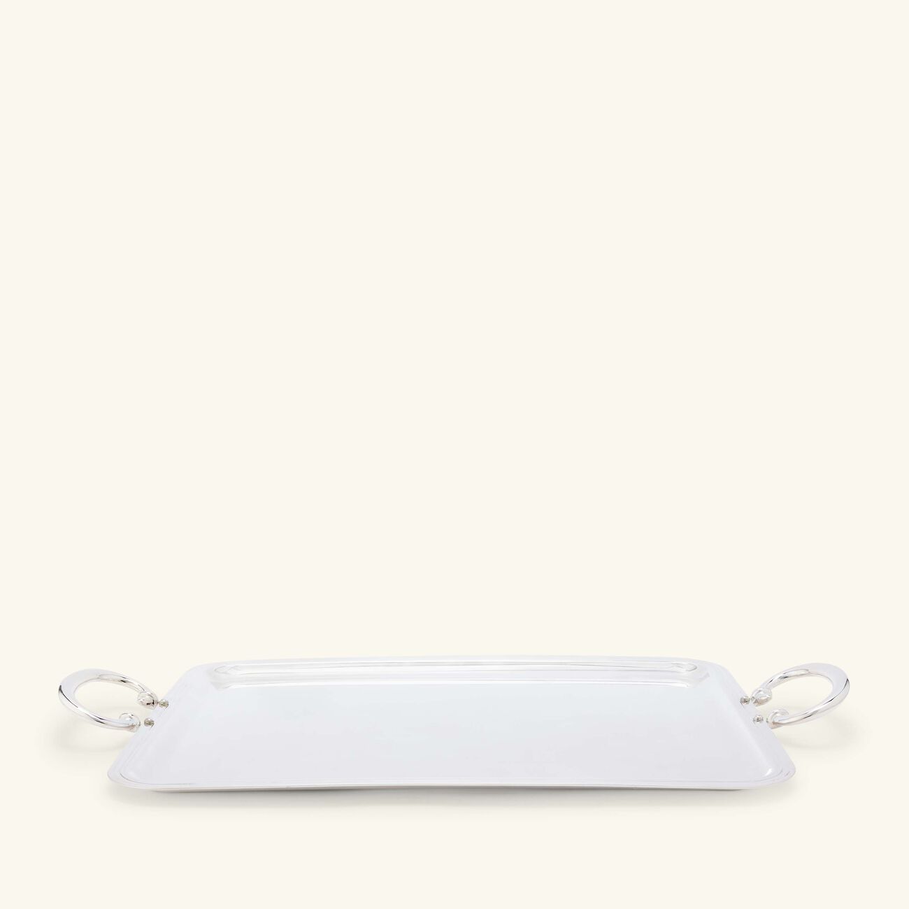 christofle albi serving tray with handles rectangular large silver plated