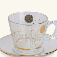 dimlaj hayat tea cup and saucer gold set of 6