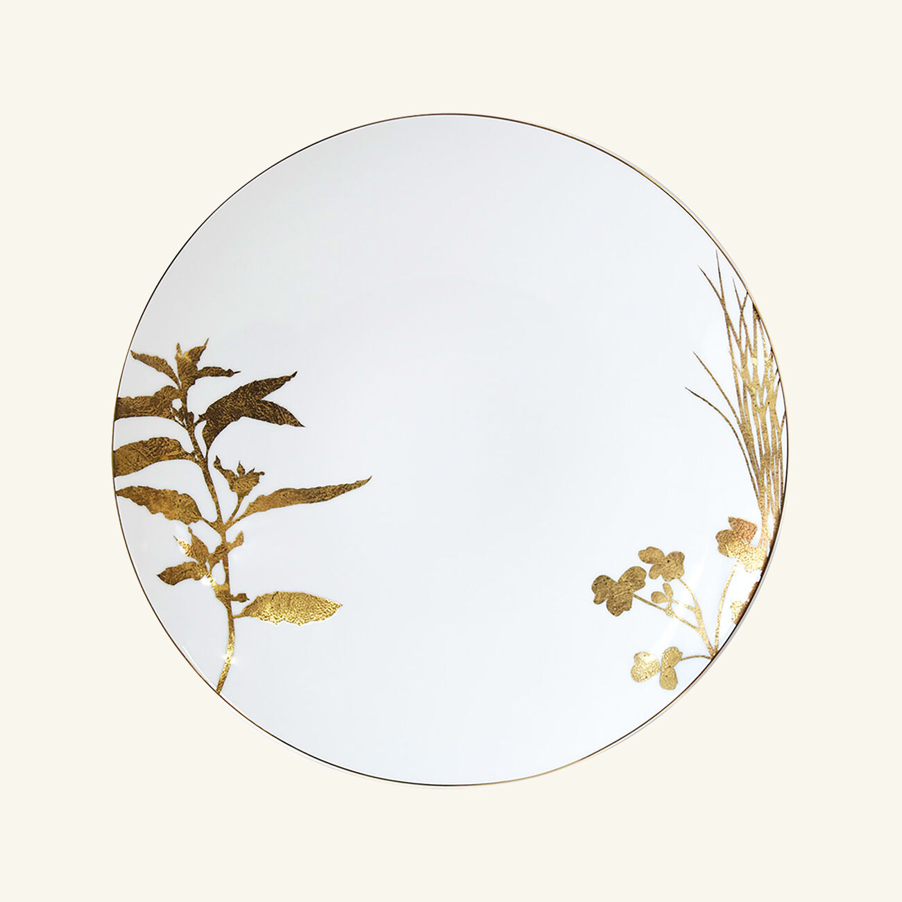 Végétal Or Dinner Plate Round Gold 26cm Set Of 4 bernardaud v g tal or dinner plate round gold 26cm set of 4