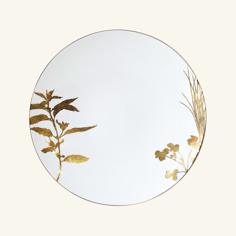 Végétal Or Dinner Plate Round Gold 26cm Set Of 4 bernardaud v g tal or dinner plate round gold 26cm set of 4