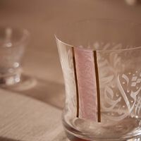 Nagham Short Glass Tumbler Pink Set of 6 dimlaj nagham short glass tumbler pink set of 6