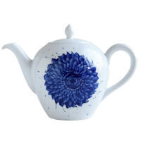 bernardaud in bloom coffee cup   saucer blue