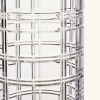 Hudson Plaid Vase Medium Clear ralph lauren home hudson plaid vase medium clear