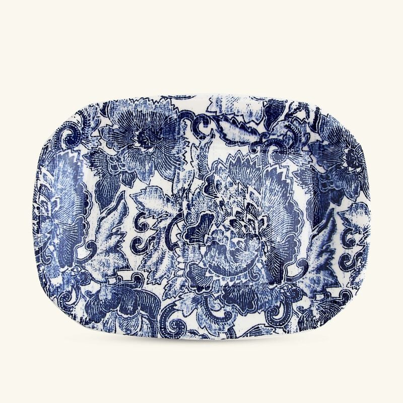 Faded Peony Trinket Tray Oval Small Blue ralph lauren home faded peony trinket tray oval small blue