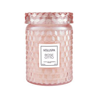 Rose Otto Glass Candle, small