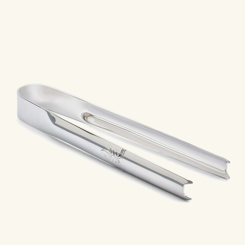 christofle malmaison ice tongs silver plated