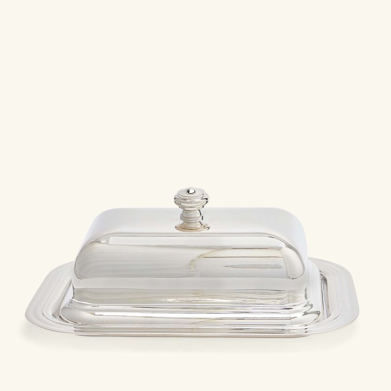 christofle albi butter dish silver plated 19cm
