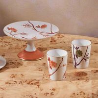 marie daage bouquet de vie drinking glass orange