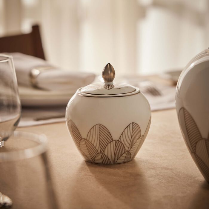 Malmaison Impériale Sugar Bowl Platinum christofle malmaison imp riale sugar bowl platinum