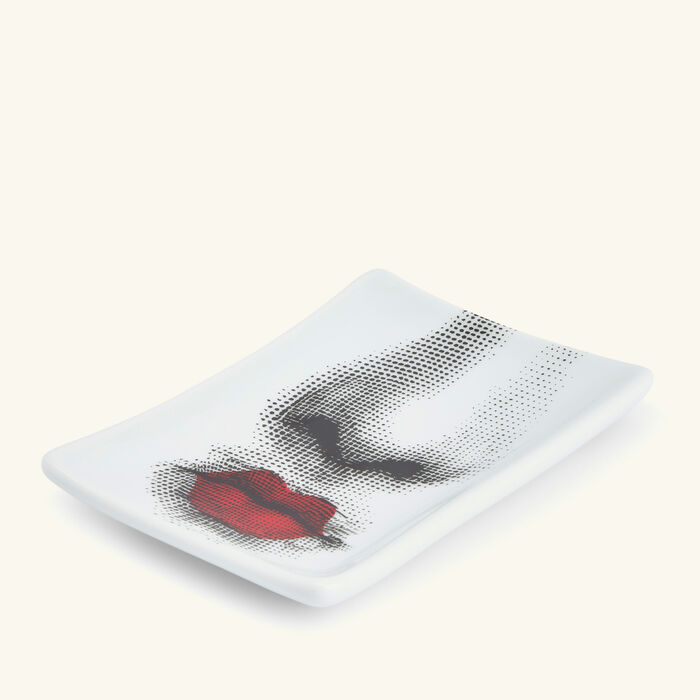 fornasetti bacio ashtray rectangular small black