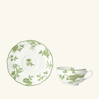 Albertine Tea Cup & Saucer Green bernardaud albertine tea cup saucer green