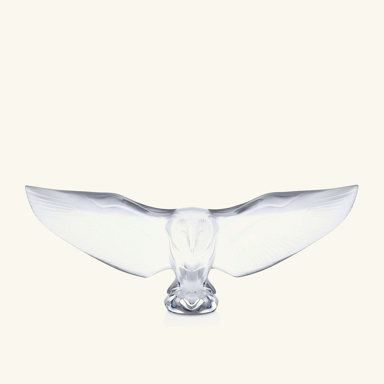 lalique barn owl sculpture small clear