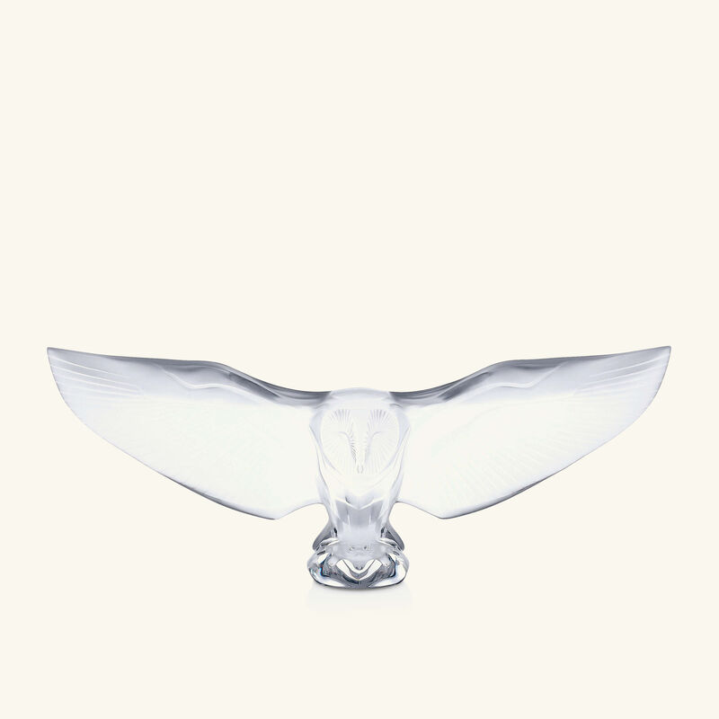lalique barn owl sculpture small clear