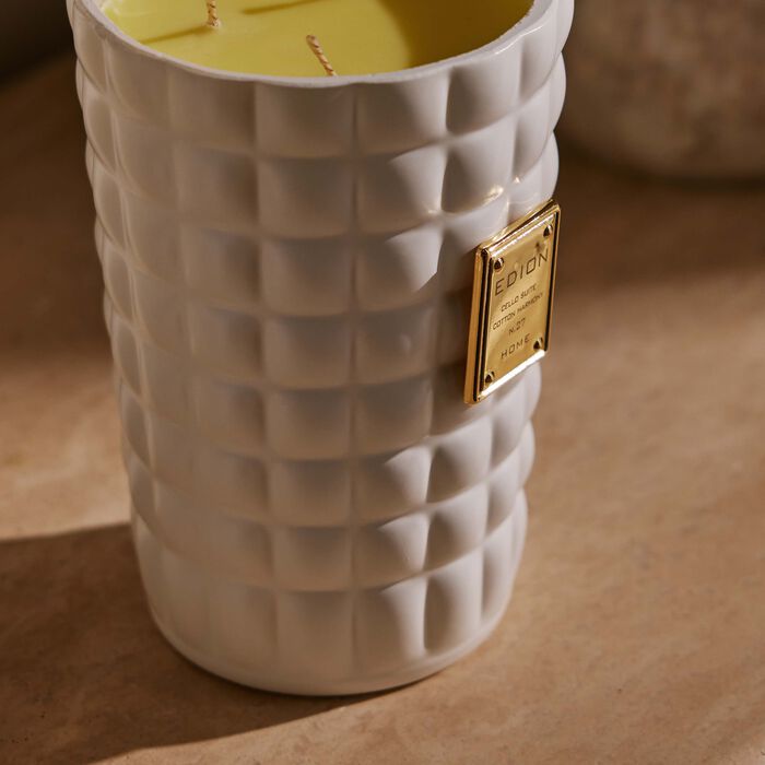 edion cello suite no 27 cotton harmony bianca scented candle 300g