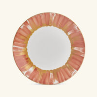 marie daage panache dinner plate round orange 26cm