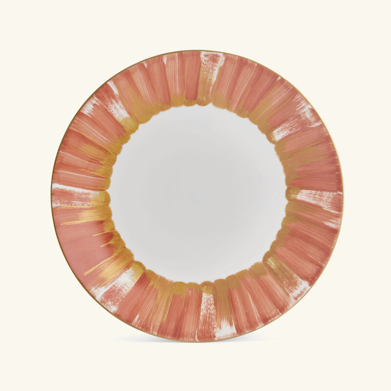 marie daage panache dinner plate round orange 26cm
