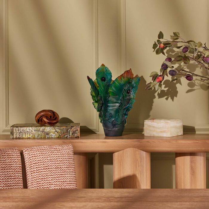 مزهرية فلور دو باون كبيرة خضراء دوم مزهرية فلور دو باون كبيرة خضراء