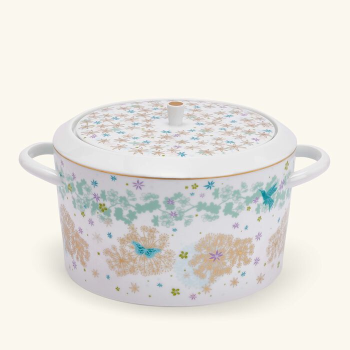 bernardaud feerie michael cailloux soup tureen pink