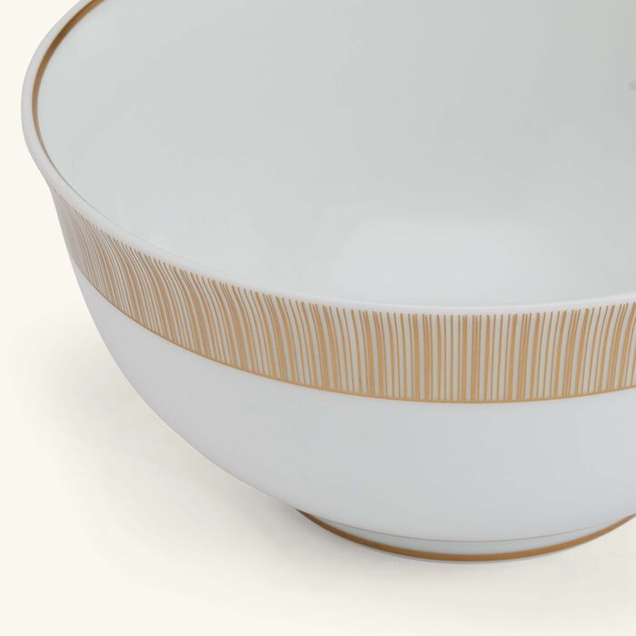 bernardaud sol soup bowl round gold 17cm